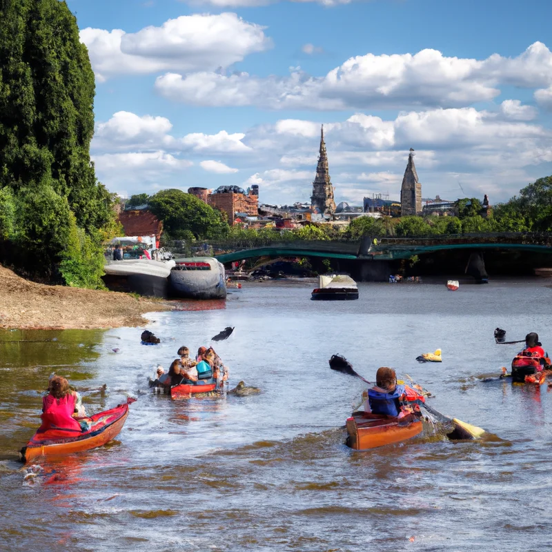 Canoeing on the Thames: Paddle from the city center to the English countryside