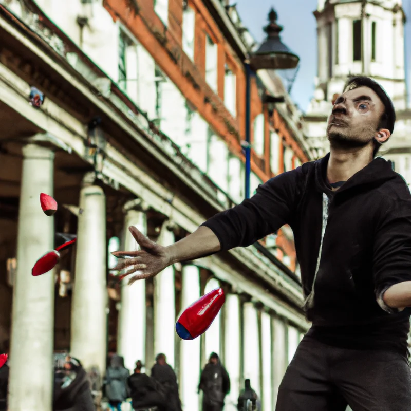 “Covent Garden Juggling” sapagy: Iň gowy köçe ýerine ýetirijilerinden öwreniň